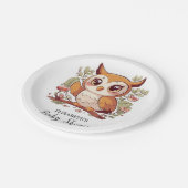 Magische Hübsche Babydusche Pappteller (Schrägansicht)