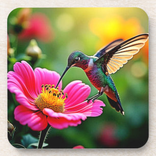 Magische Hummingbird Moments Design Getränkeuntersetzer