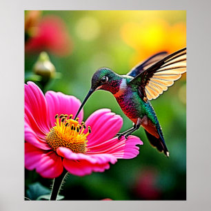 Magische Hummingbird Moments Design Poster