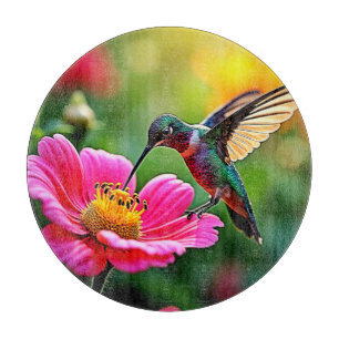 Magische Hummingbird Moments Design Schneidebrett