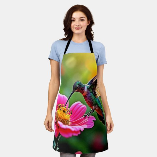 Magische Hummingbird Moments Design Schürze (Getragen)