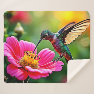 Magische Hummingbird Moments Design Sherpadecke