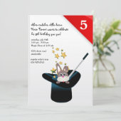 Magische Hut-Party Einladung (Stehend Vorderseite)