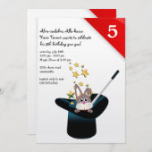 Magische Hut-Party Einladung (Vorne/Hinten)