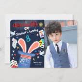 Magische Illusion Geburtstag Einladung Custom Foto (Vorderseite)