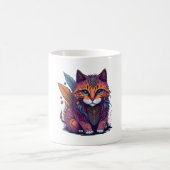 Magische IllustrationWasserfarbe Katze Boho Katze  Kaffeetasse (Mittel)