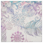 Magische Iridescent Glitzer Feathers Dreamcatcher Stoff (Muster)