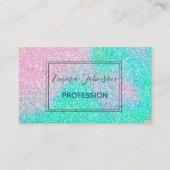 Magische Iridescent Glitzer Holographic Image Visitenkarte (Vorderseite)