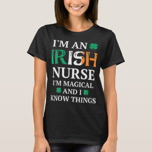 Magische irische Krankenschwester lustiger St. Pat T-Shirt