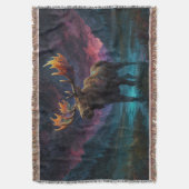 Magische Jasper Elch und Felsgebirge Decke (Vorderseite Vertikal)