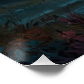 Magische Jasper Elch und Felsgebirge Poster (Ecke)