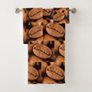 Magische Kaffeebohnen Badhandtuch Set