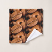 Magische Kaffeebohnen Badhandtuch Set (Waschlappen)