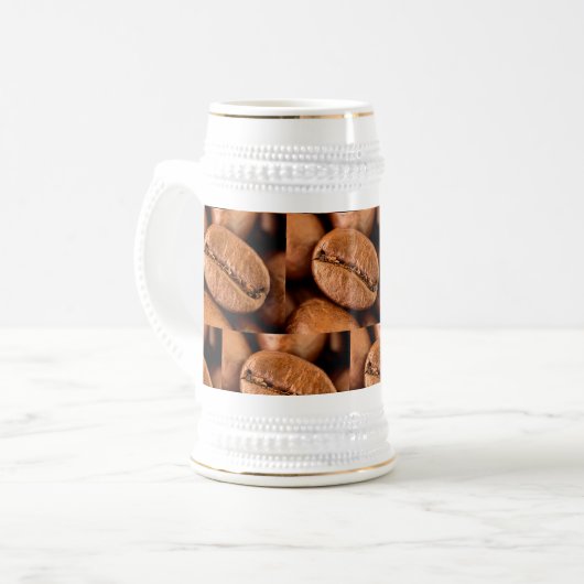 Magische Kaffeebohnen Bierglas (Vorderseite Links)