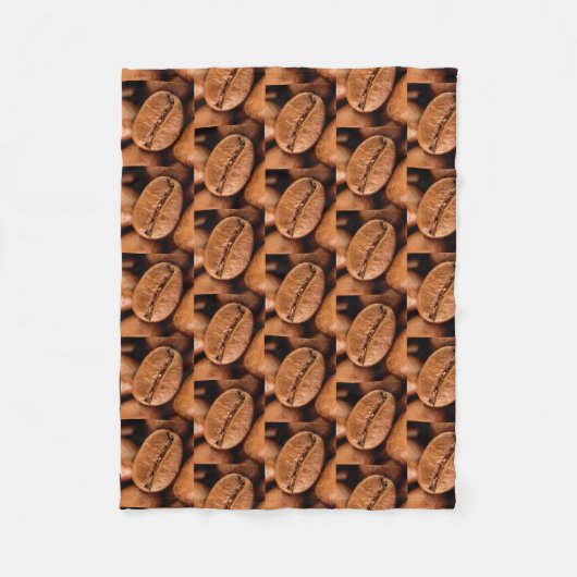 Magische Kaffeebohnen Fleecedecke (Vorderseite)