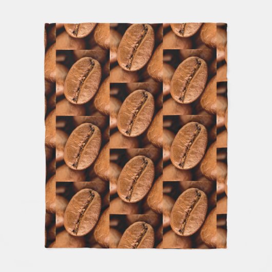 Magische Kaffeebohnen Fleecedecke (Vorderseite)