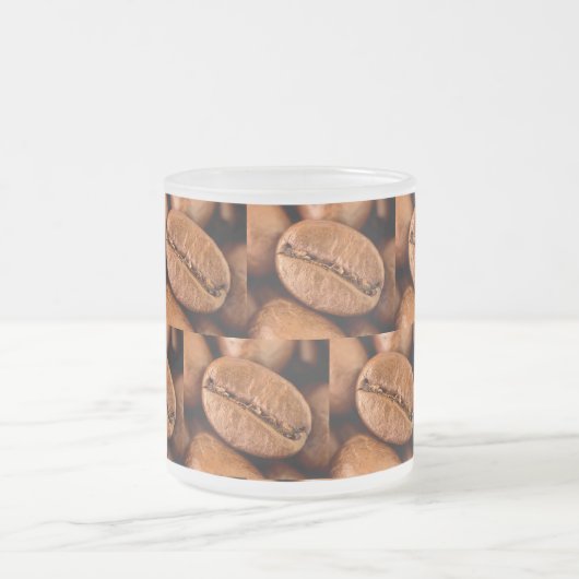 Magische Kaffeebohnen Mattglastasse (Mittel)