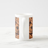 Magische Kaffeebohnen Porzellantasse (Rückseite)