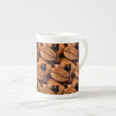 Magische Kaffeebohnen Porzellantasse (Vorderseite Rechts)