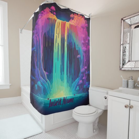 Magische Kaskade, fesselnde Ruhe Duschvorhang (Beispiel)