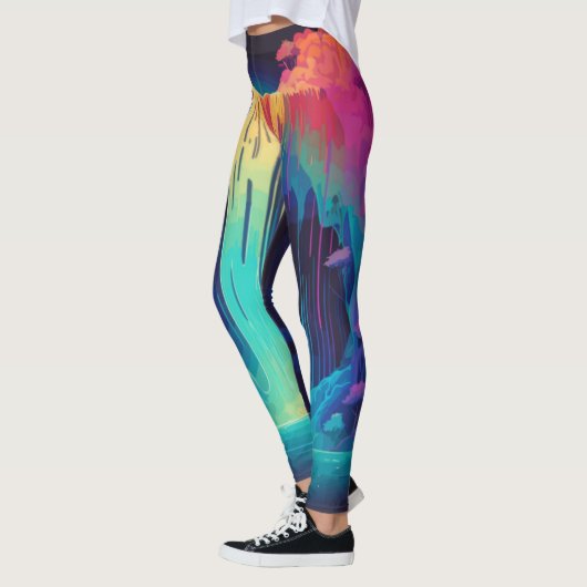 Magische Kaskade, fesselnde Ruhe Leggings (Links)