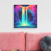 Magische Kaskade, fesselnde Ruhe Leinwanddruck (Insitu (Wohnzimmer))