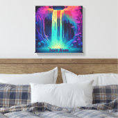 Magische Kaskade, fesselnde Ruhe Leinwanddruck (Insitu (Schlafzimmer))