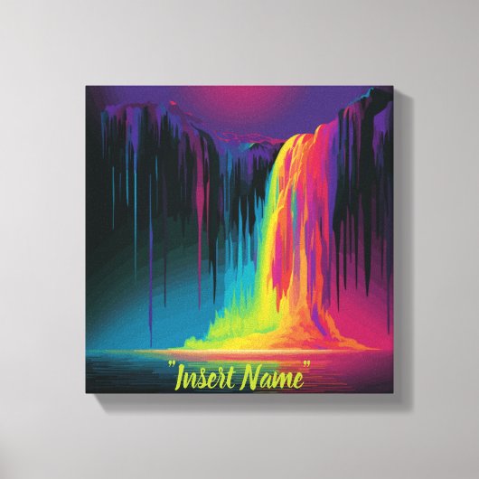 Magische Kaskade, fesselnde Ruhe Leinwanddruck (Vorderseite)