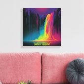 Magische Kaskade, fesselnde Ruhe Leinwanddruck (Insitu (Wohnzimmer))