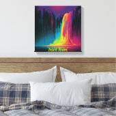 Magische Kaskade, fesselnde Ruhe Leinwanddruck (Insitu (Schlafzimmer))