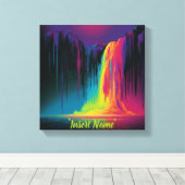 Magische Kaskade, fesselnde Ruhe Leinwanddruck (Insitu (Holzboden))