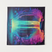 Magische Kaskade, fesselnde Ruhe Wandteppich (Vorderseite (Horizontal))