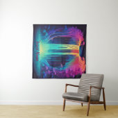 Magische Kaskade, fesselnde Ruhe Wandteppich (Beispiel (Horizontal))