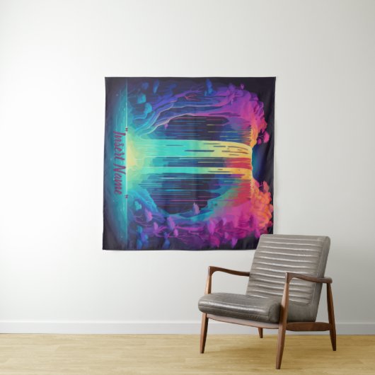 Magische Kaskade, fesselnde Ruhe Wandteppich (Beispiel (Horizontal))