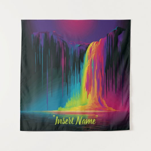 Magische Kaskade, fesselnde Ruhe Wandteppich (Vorderseite)