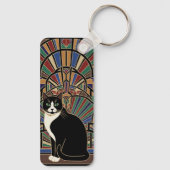 Magische Katze  Schlüsselanhänger (Rückseite)