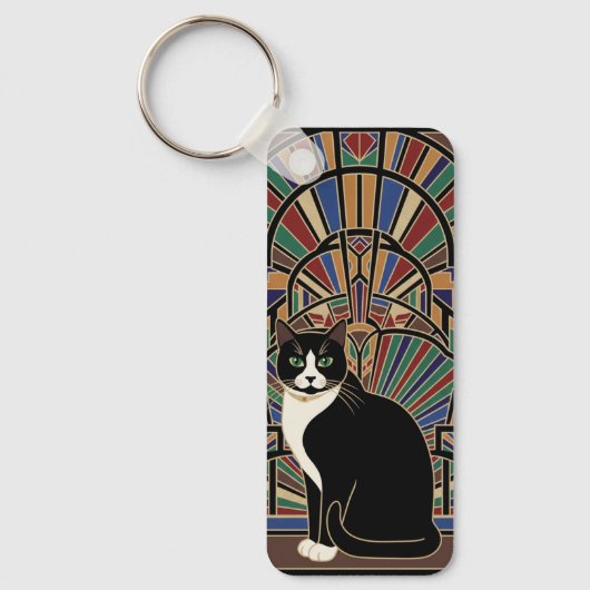 Magische Katze  Schlüsselanhänger (Vorderseite)