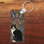 Magische Katze  Schlüsselanhänger (Rückseite)