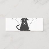 Magische Katzenfarbe - Silhouette wählen Mini Visitenkarte (Rückseite)