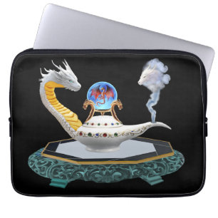 Magische Keramik-Drachenlampe Fantasy-Kunst Laptopschutzhülle