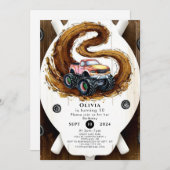 Magische Kids'Monster Truck Geburtstag Einladung (Vorne/Hinten)