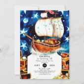 Magische Kinder Schatzsuche Pirate Geburtstag Einladung (Vorderseite)