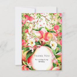 Magische Kinderpfirsiche Geburtstag Dankeskarte