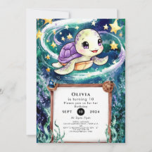 Magische Kinderschildkröte zum Geburtstag