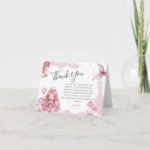 magische kleine Meerjungfrau-Baby-Shower-Dankeskar
