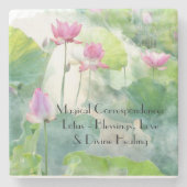 Magische Korrespondenz Coster: Lotus Steinuntersetzer (Vorderseite)