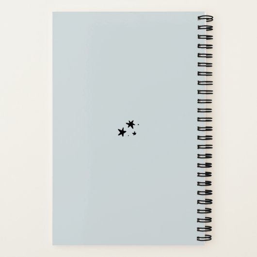 Magische kosmische Hand und Halbmond Notizblock (Rückseite)