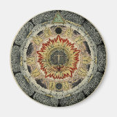 Magische kosmische Rose Mandala Magnet (Vorne)