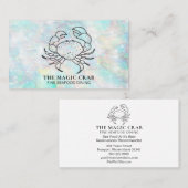 *~* magische Krabben-feines Speisen durch den Visitenkarte (Vorne/Hinten)