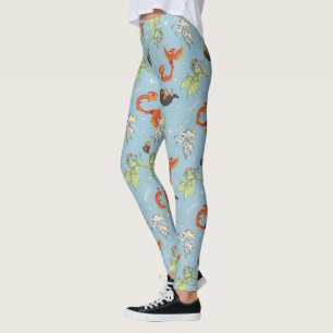 Magische Kreaturen Vintage-Muster Leggings